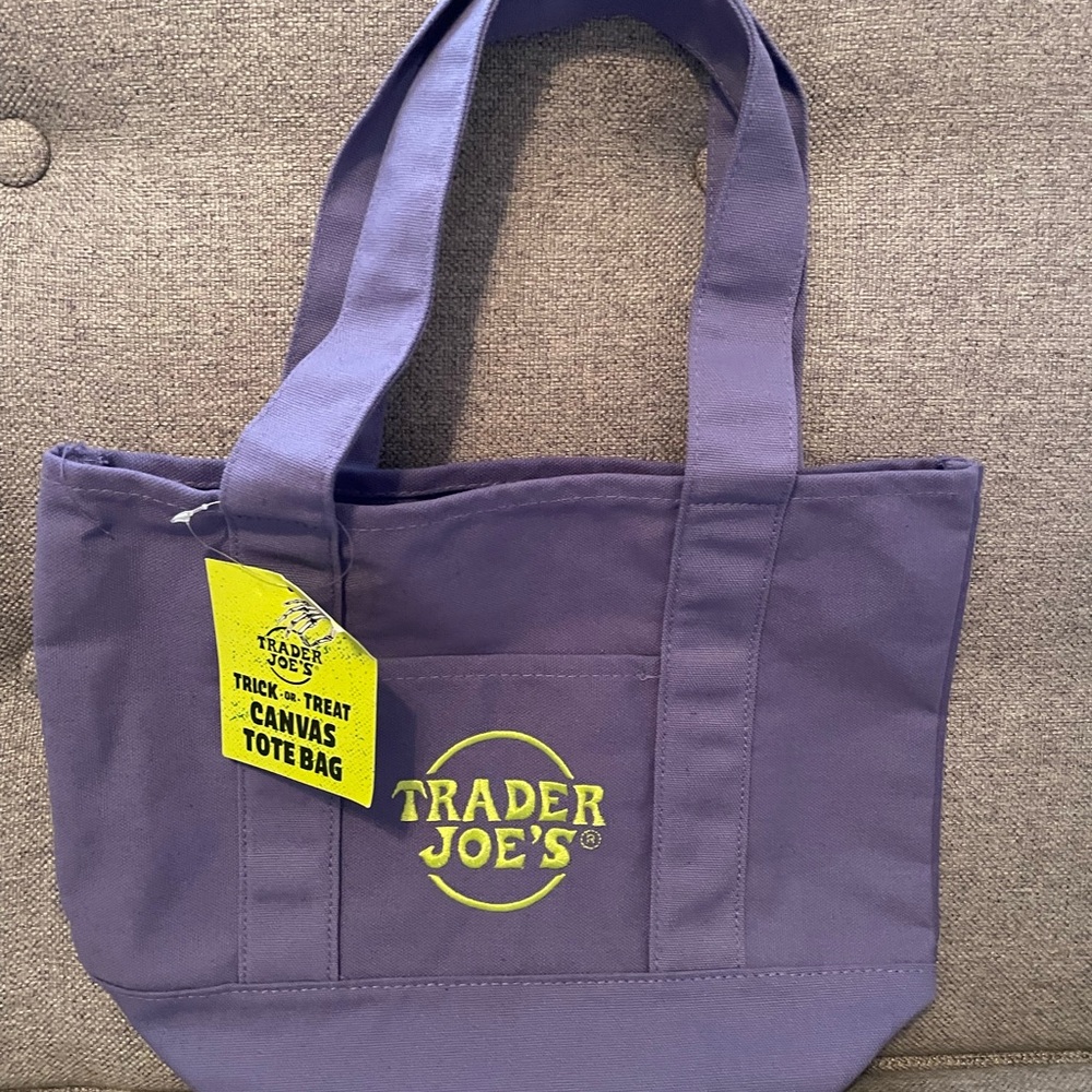 Trader Joe's Purple Canvas Tote Bag - Price Drop!